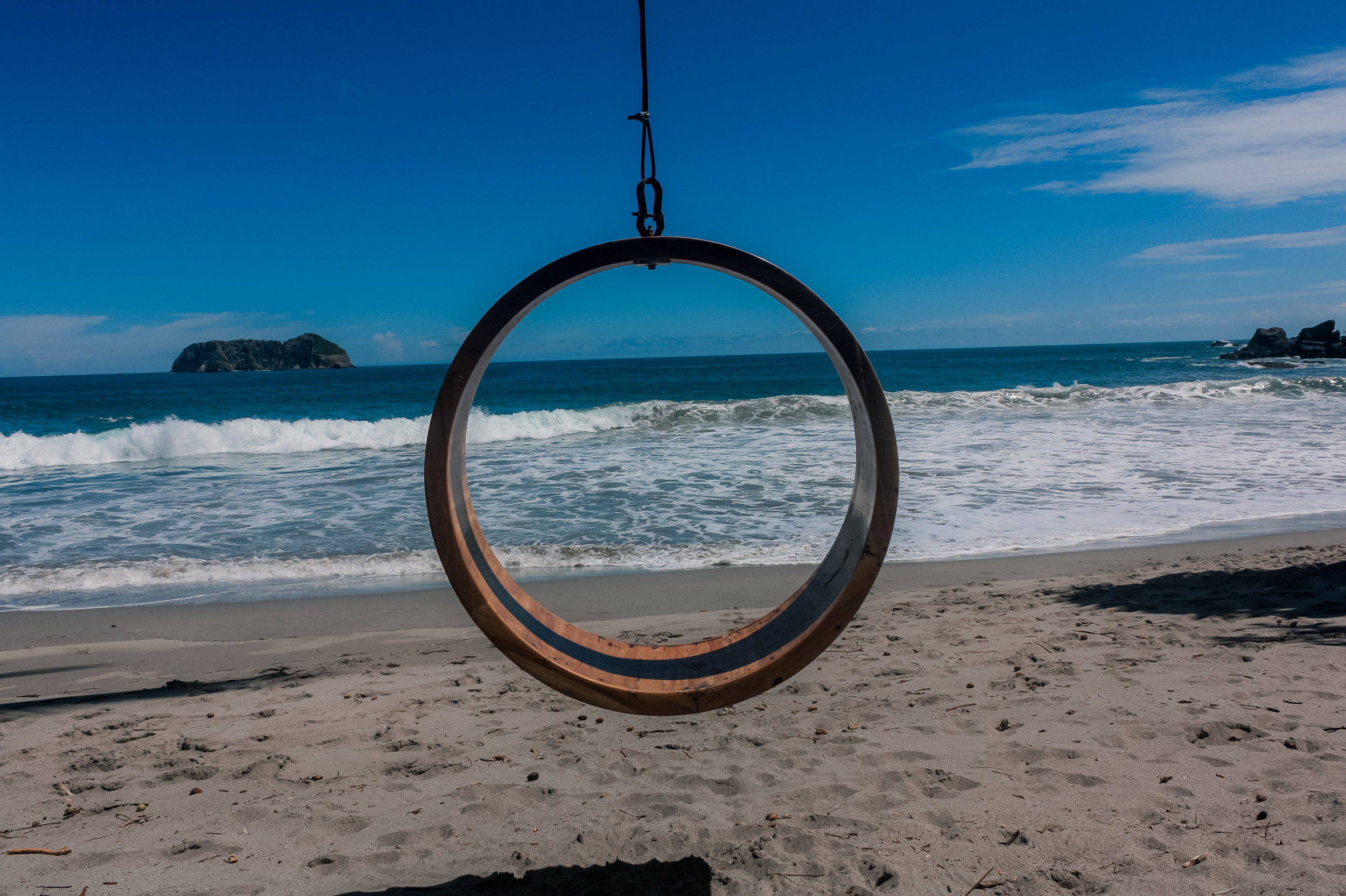 a swing at the beach at Arenas del Mar in Costa Rica for 2018 Year in Review