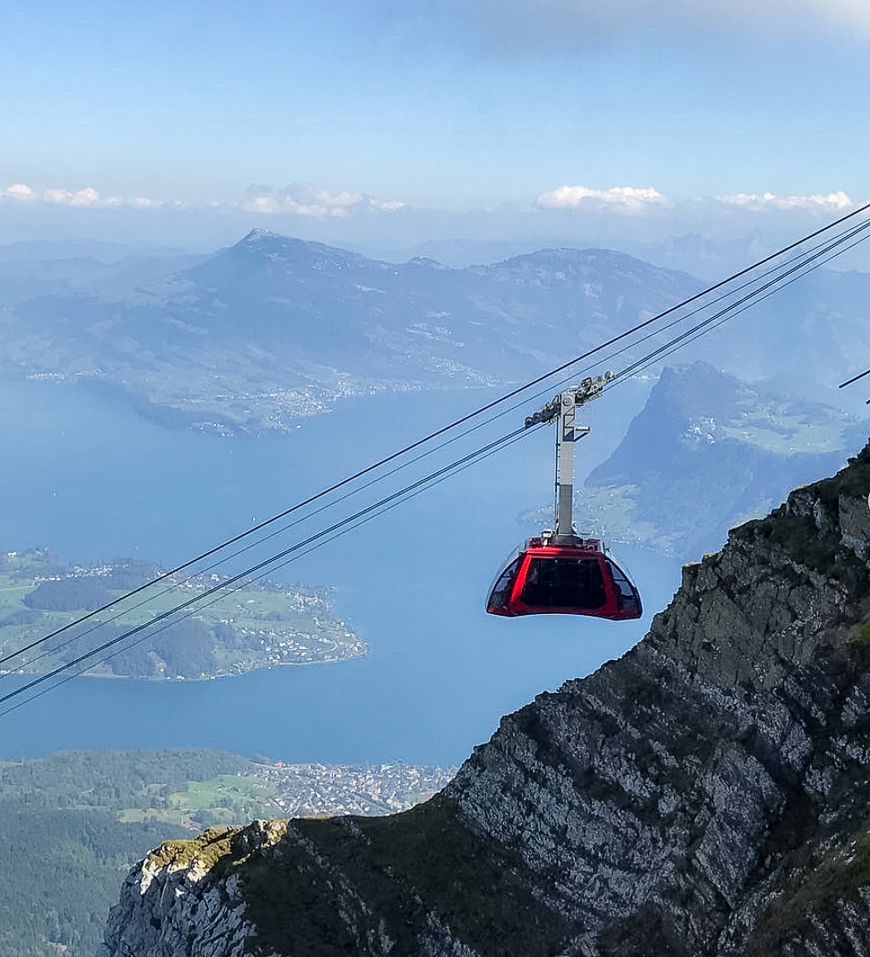 cable car ride in Switzerland 